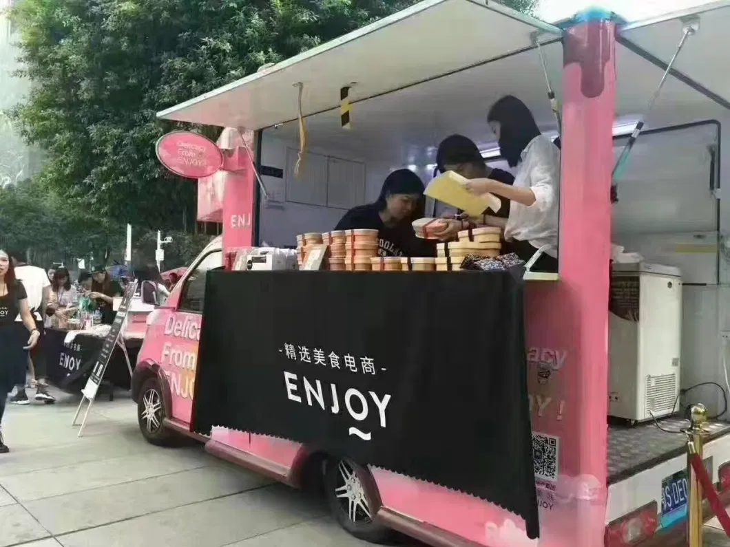 Mobile Street Fast Food Trucks for Selling Breakfast/Snack/Ice Cream on The Street