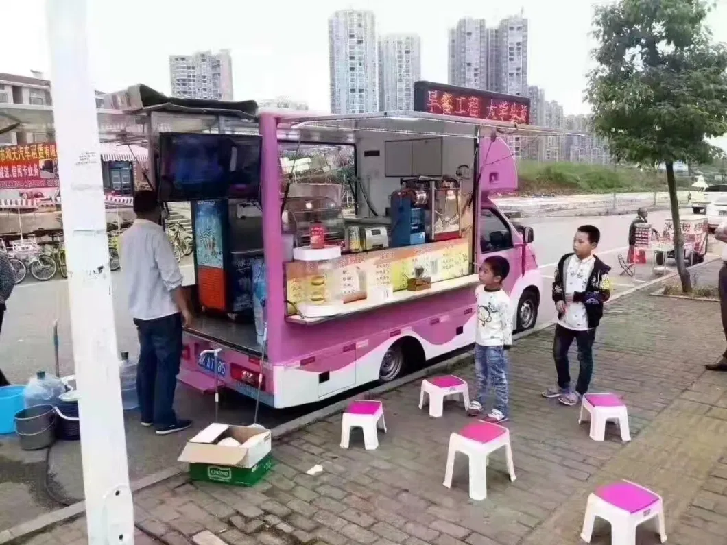 Mobile Street Fast Food Trucks for Selling Breakfast/Snack/Ice Cream on The Street